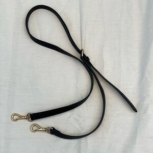 Lauren Ralph Lauren Black adjustable Strap with Gold Clasps